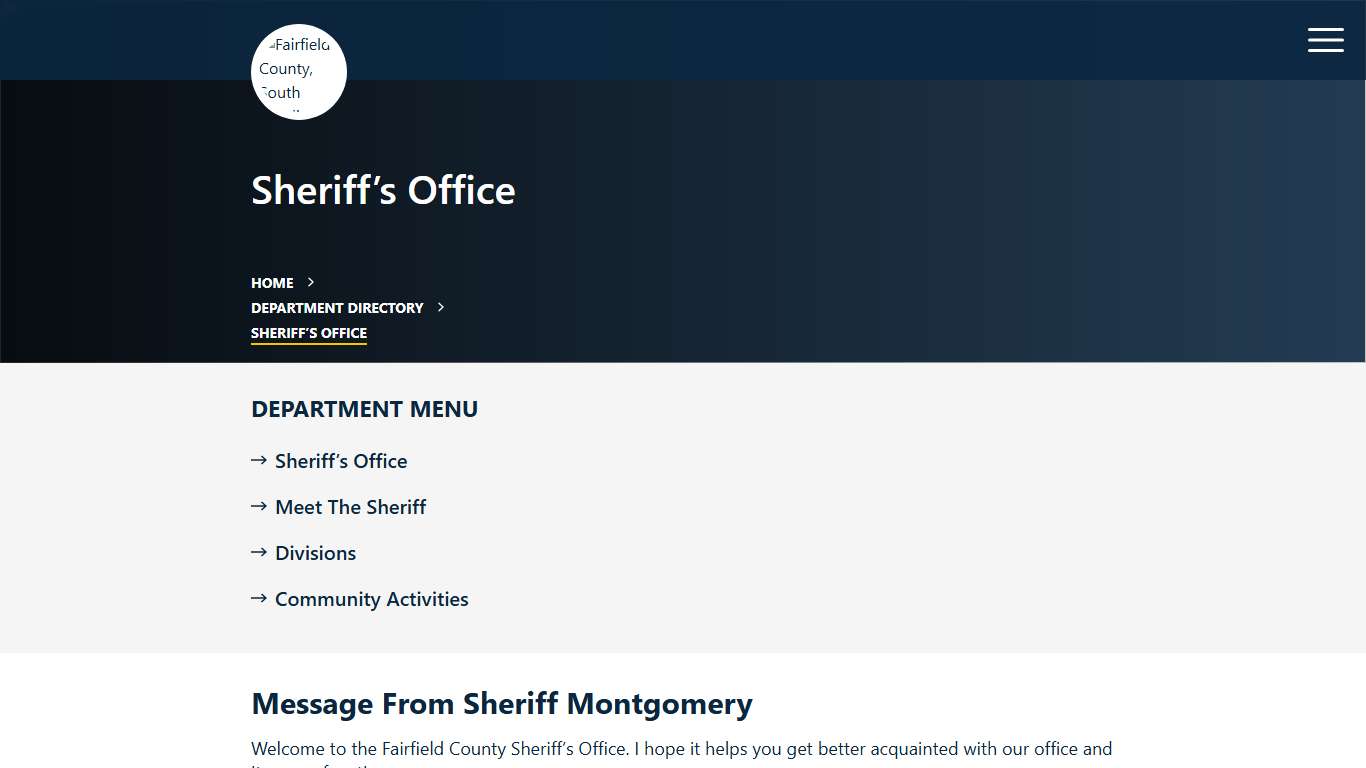 Fairfield County SC Sheriff’s Office Details